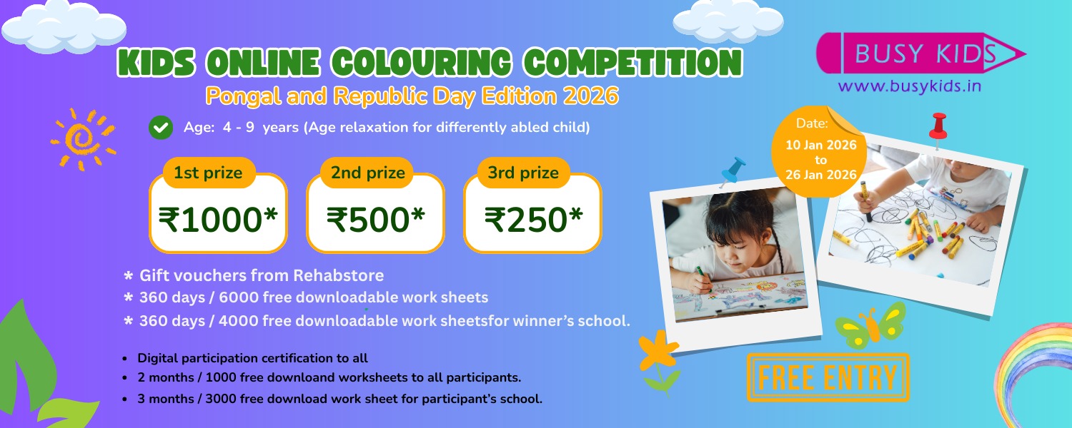 Kids Online Colouring Competition Contest
