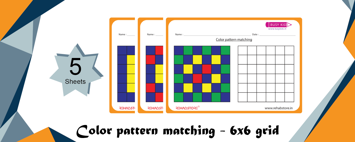 Colour Pattern Matching - 6 x 6