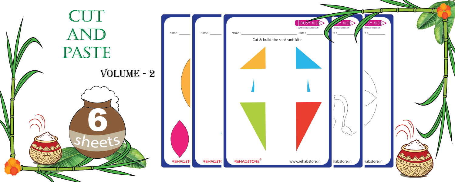 Cut and Paste Activities – Vol-2 (Pongal Theme)