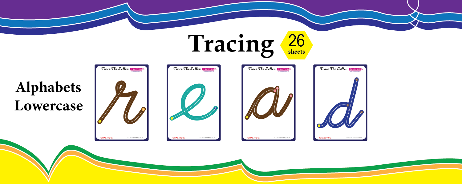 Guided Tracing - Lowercase - Cursive