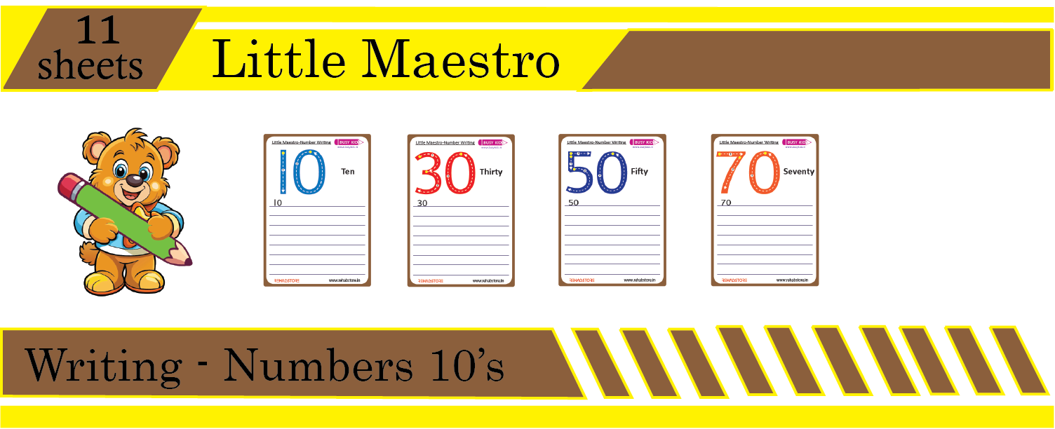 Little Maestro - Writing - Number (10's)