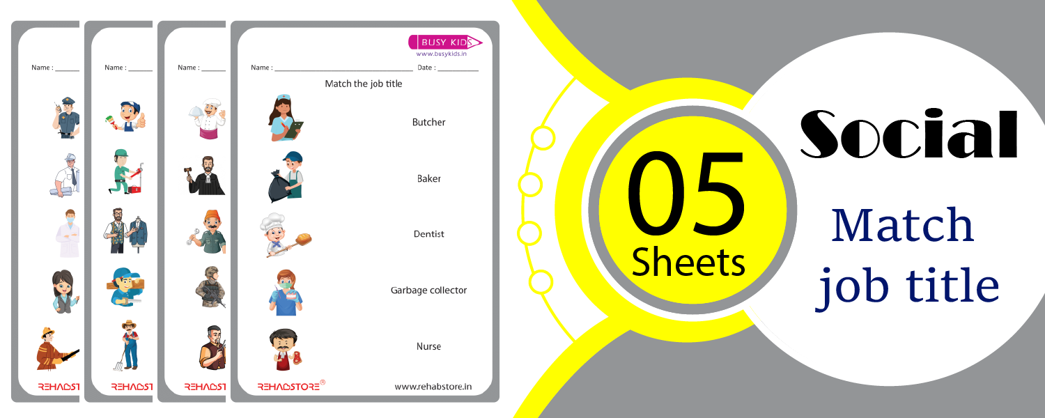 Match the Job Title – Community Helpers