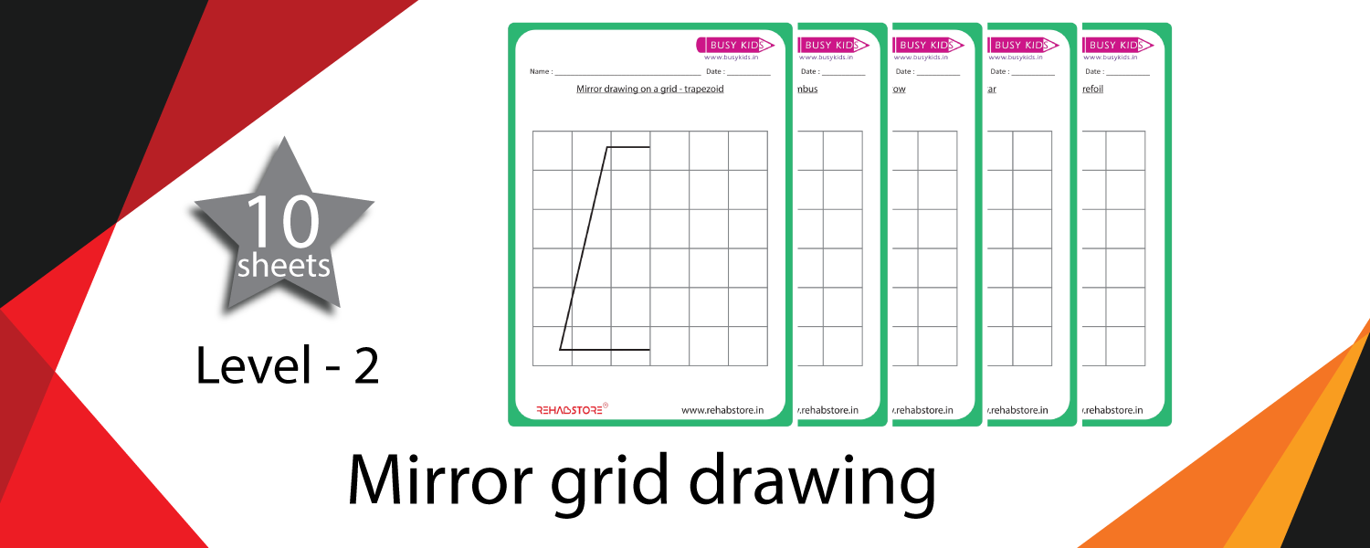 Mirror Grid Drawing – Shapes - Level 2