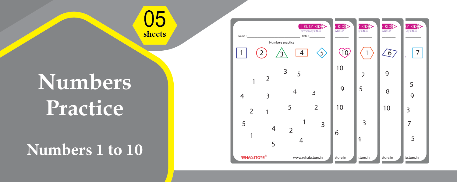 Number Shape Association (1–10)