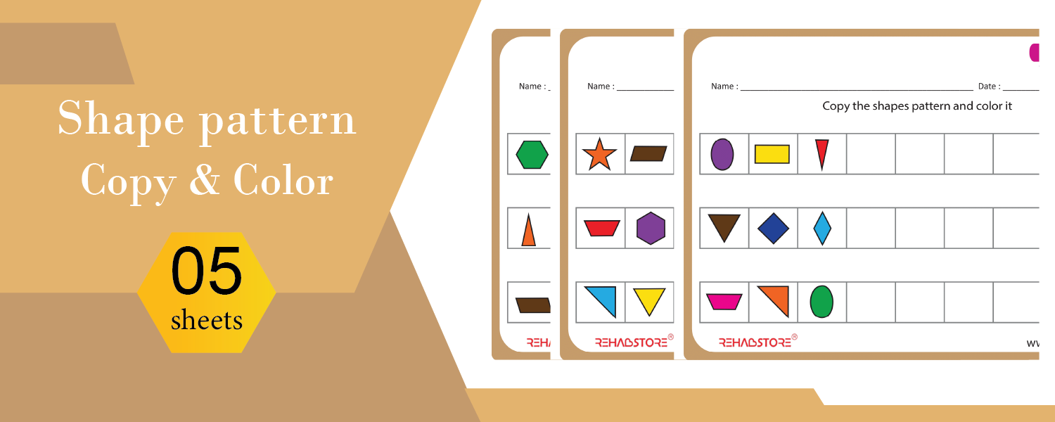 Shape pattern - Copy & Colour