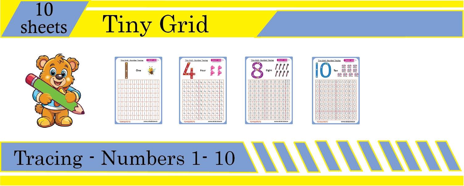 Tiny Grid - Tracing - Number (1 to 10)